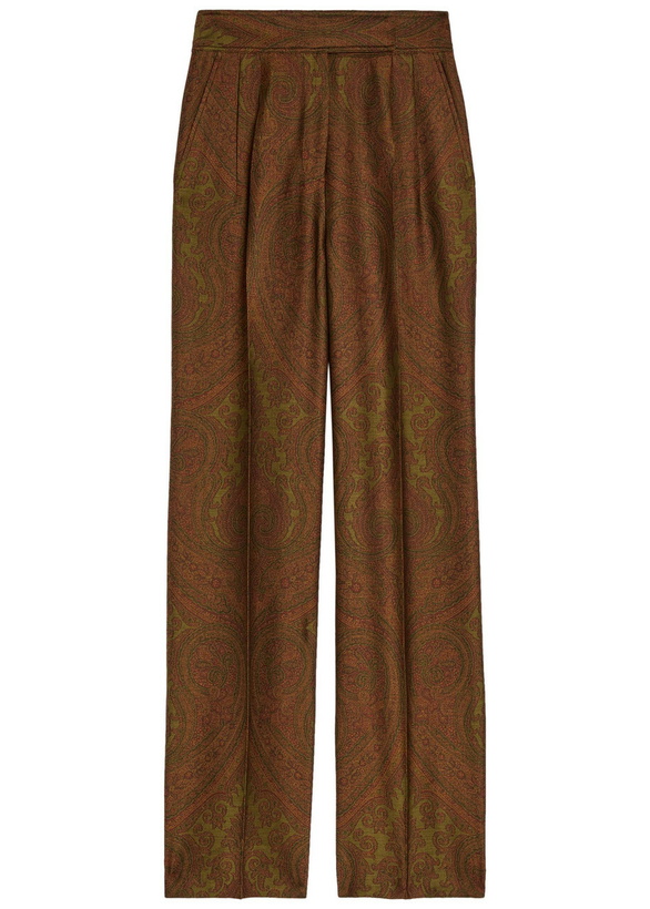 Photo: Etro Paisley-jacquard Straight-leg Trousers Multicoloured