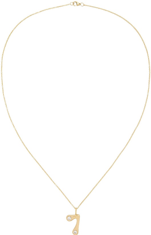 Photo: BRENT NEALE Gold Bubble Number 7 Necklace