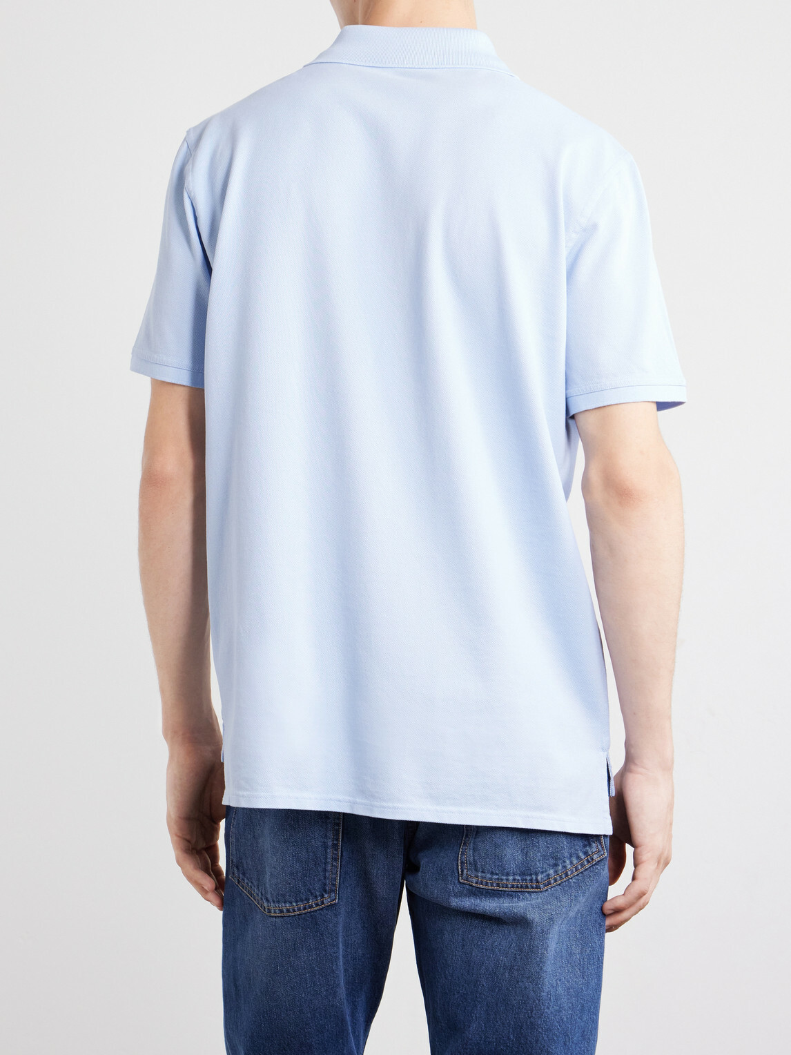 Givenchy - Logo-Appliqué Cotton-Piqué Polo Shirt - Blue