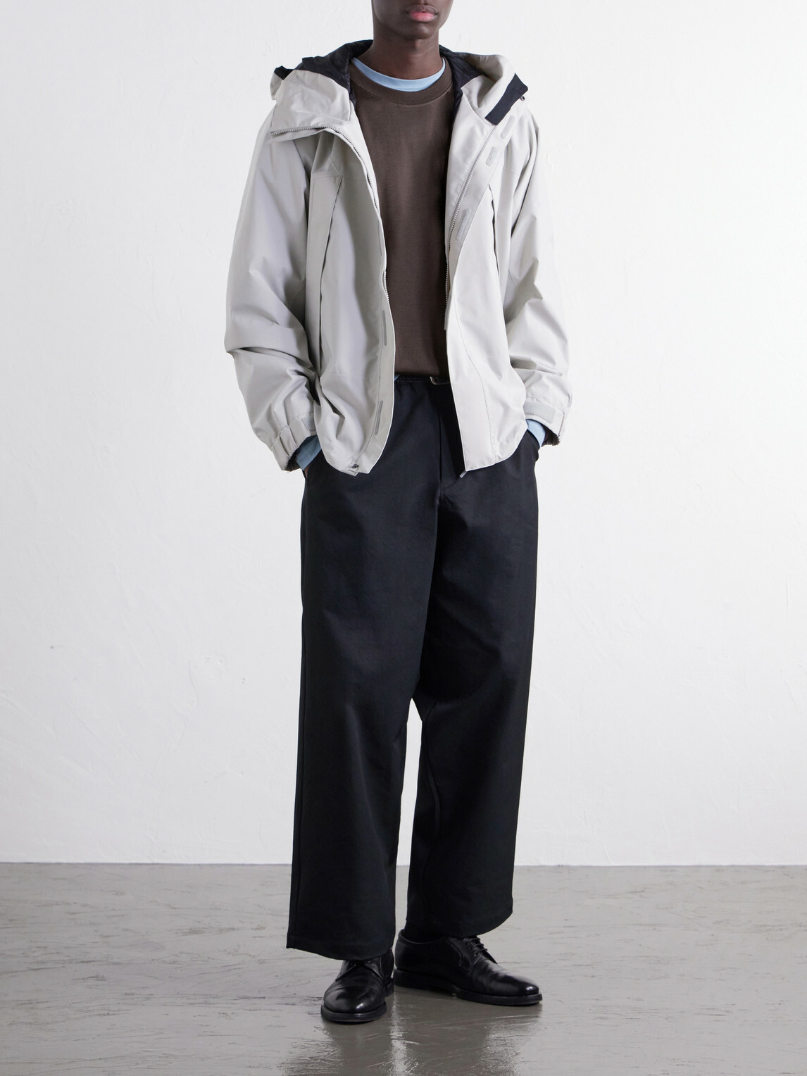 Goldwin - Wool and Lyocell-Blend Jersey Sweater - Brown