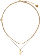 Versace Silver & Gold Virtus Necklace