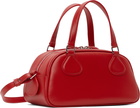Courrèges Red Friday Bowling Leather Bag