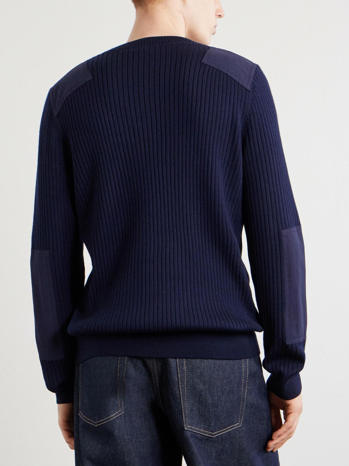 A.P.C. - Mallarme Ribbed-Knit Virgin Wool Sweater - Blue