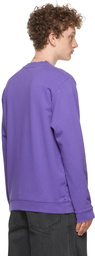 Raf Simons Purple Distressed 'Teenage Dreams' Sweatshirt