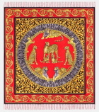 Versace Home Barocco printed wool blanket