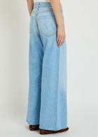 Mother The Lemon Twist Wide-leg Denim Jeans Blue