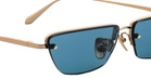Linda Farrow Cleo - Light Gold / Aqua Sunglasses
