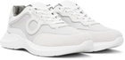 Ferragamo White & Gray Bay Sneakers