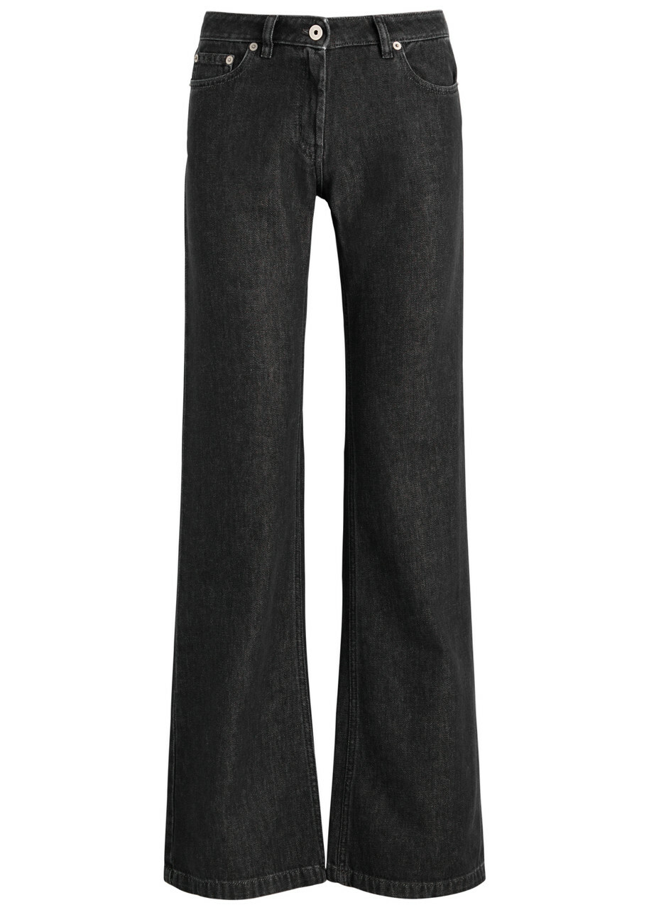Knwls Alice Flared-leg Jeans Black