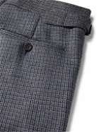 Kingsman - Conrad Slim-Fit Checked Wool Suit Trousers - Blue