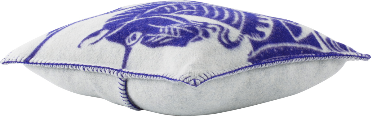 Burberry Navy & White EKD Wool Cushion