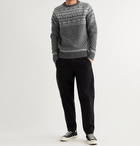 Howlin' - Mr Lawrence Fair Isle Wool Sweater - Gray