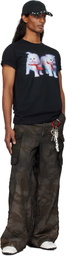 Ashley Williams SSENSE Exclusive Black Kitten Danny T-shirt