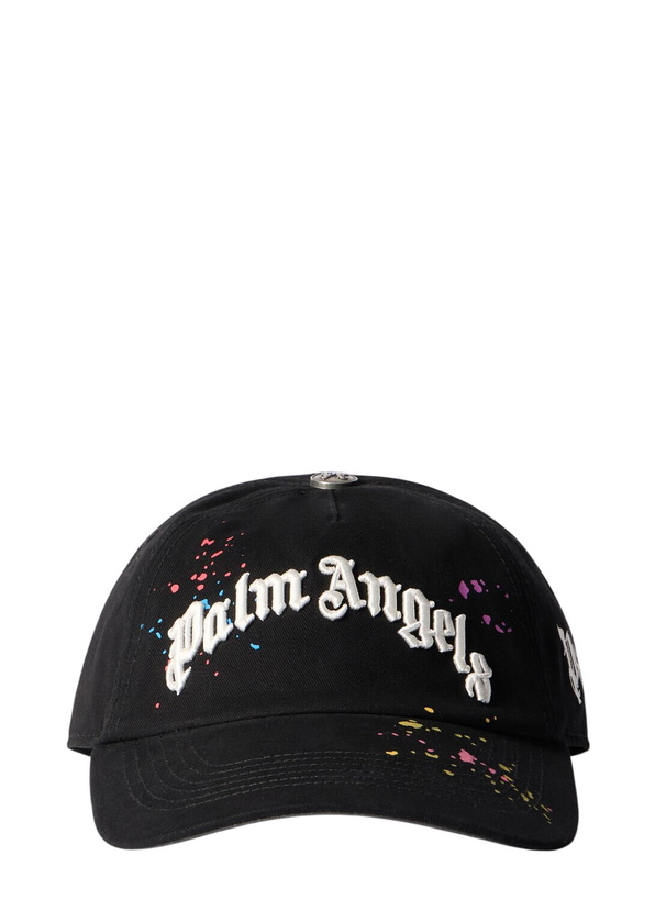 Photo: Palm Angels Curved Logo Painted Cap