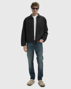 Nudie Jeans Blake Zip Jacket Duck Canvas Black Mens Windbreaker