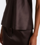 Sportmax Satin halterneck top