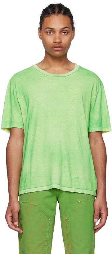 Photo: NotSoNormal Green Sprayed T-Shirt