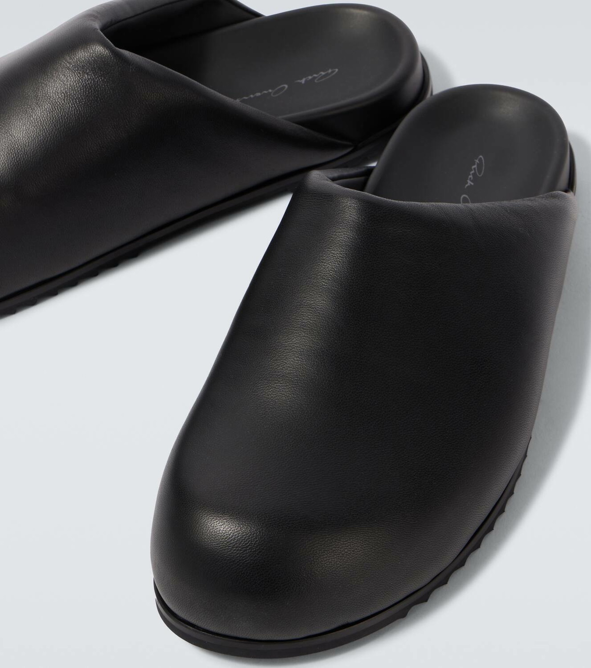 【RICK OWENS】 Granola レザー ミュール ☆関税送料込み☆ RICK OWENS Granola レザー ミュール | ミスターポーター