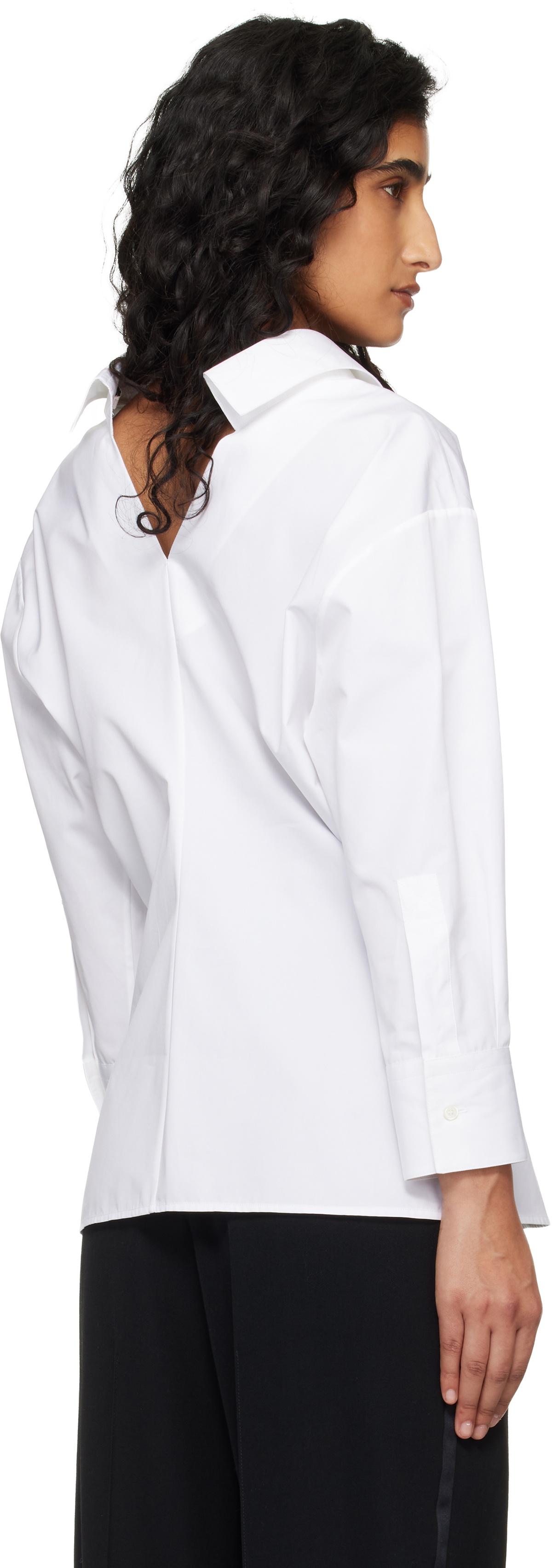 Givenchy White Slashed Poplin Shirt