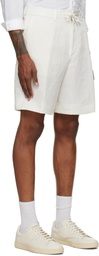 BOSS Off-White Drawstring Shorts