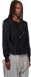SC103 Green & Navy Prince Blouse