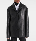 The Row Fabian leather jacket