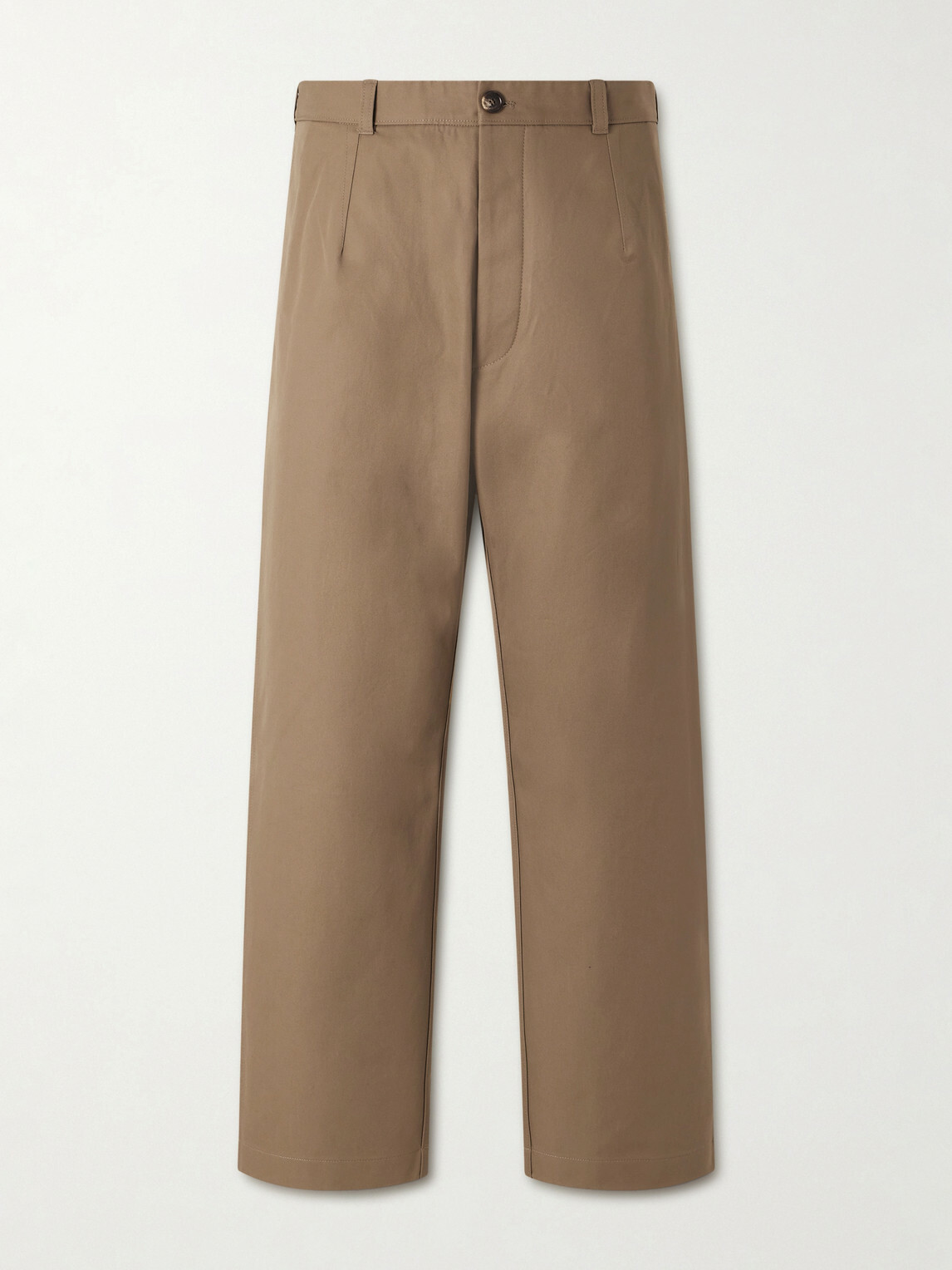 Loro Piana - Fuji Cleveland Cotton-Gabardine Wide-Leg Trousers - Brown