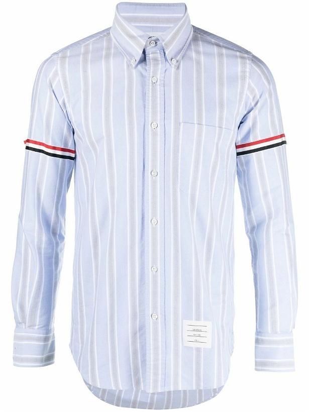 Photo: THOM BROWNE - Striped Cotton Shirt