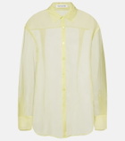 The Frankie Shop Peri sheer silk-blend shirt