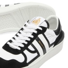 Lanvin Men's Nylon Clay Low Top Sneaker in Optic White/Black