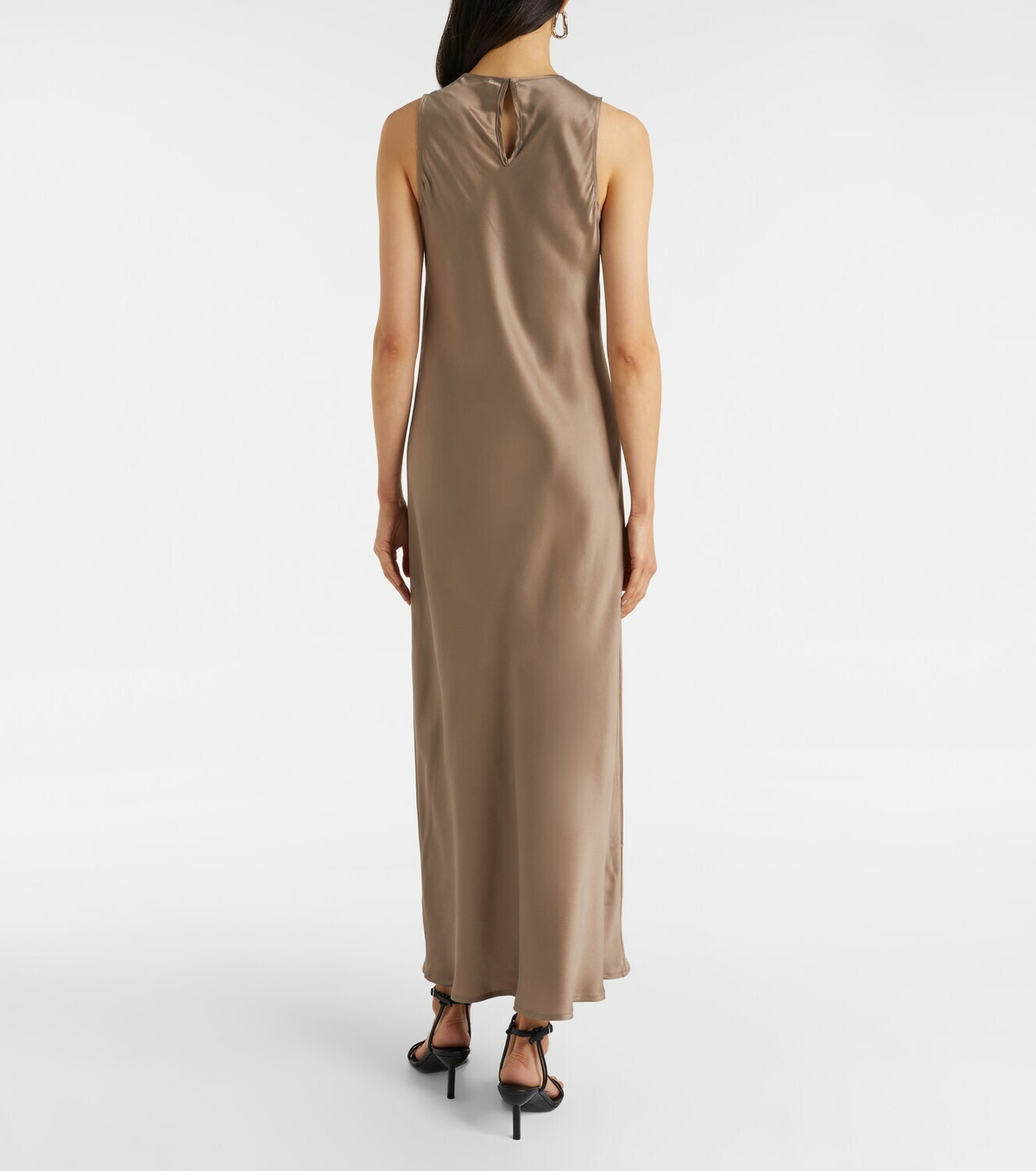 Asceno Valencia silk charmeuse maxi dress