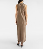 Asceno Valencia silk charmeuse maxi dress