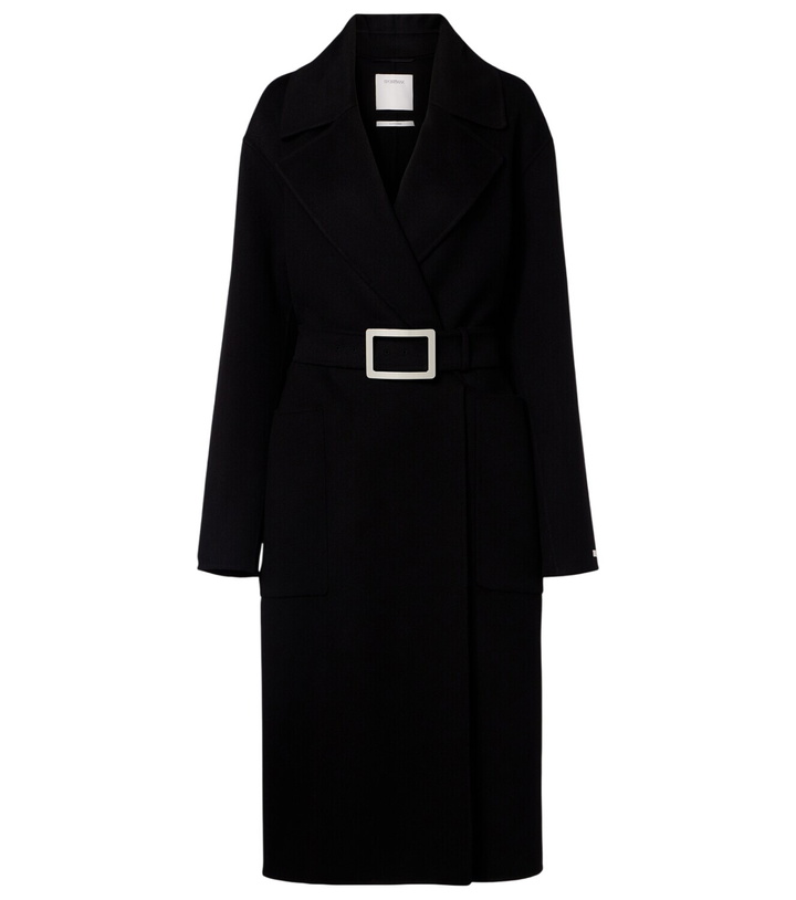 Photo: Sportmax Belted virgin wool wrap coat