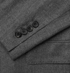 AMI - Grey Slim-Fit Mélange Virgin Wool Suit Jacket - Gray