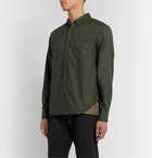 Entireworld - Slim-Fit Button-Down Collar Organic Cotton Oxford Shirt - Green