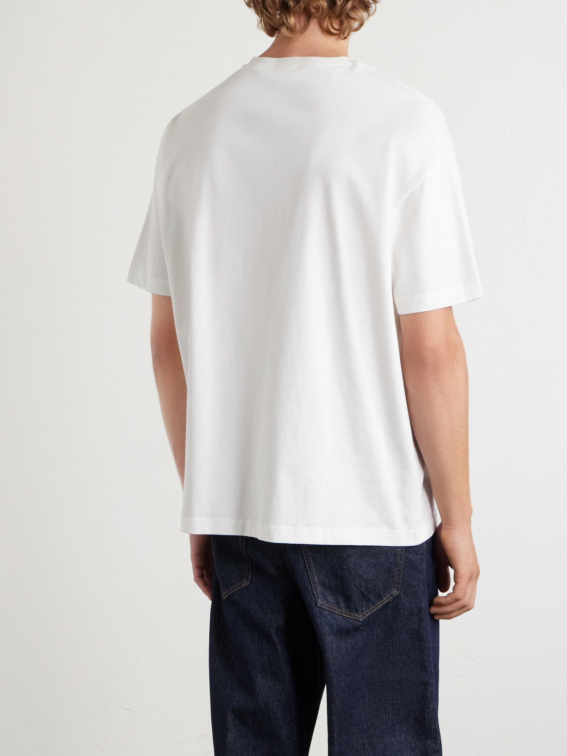 A.P.C. - Fragment Logo-Print Cotton-Jersey T-Shirt - White