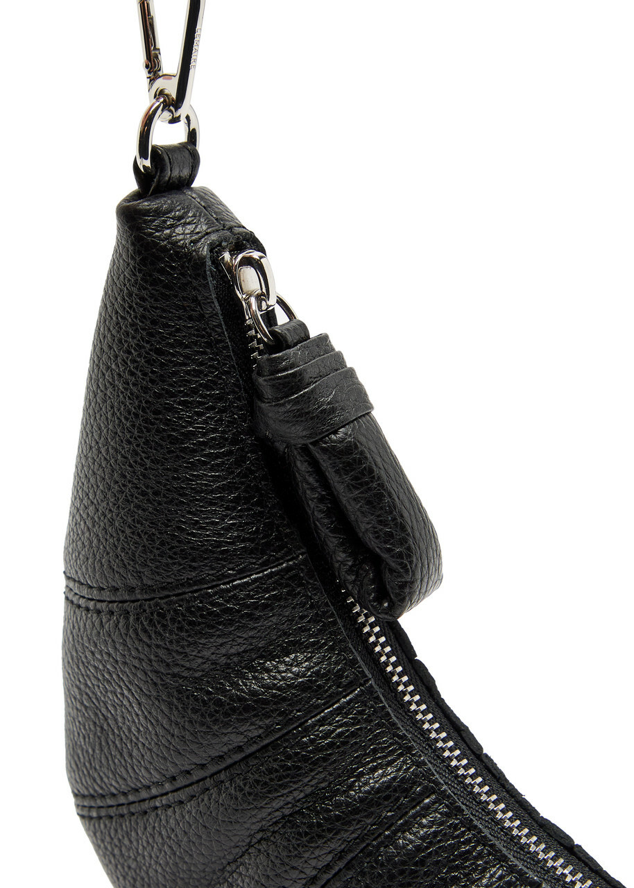 Lemaire Croissant Leather Cross-body Coin Purse - Black - One Size