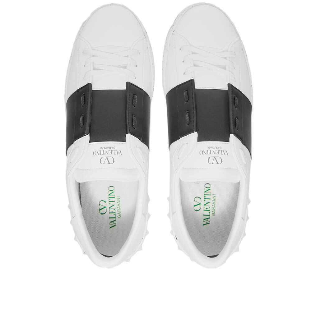 Valentino Men's Open for a Change Low Sneakers in Wht&Blck