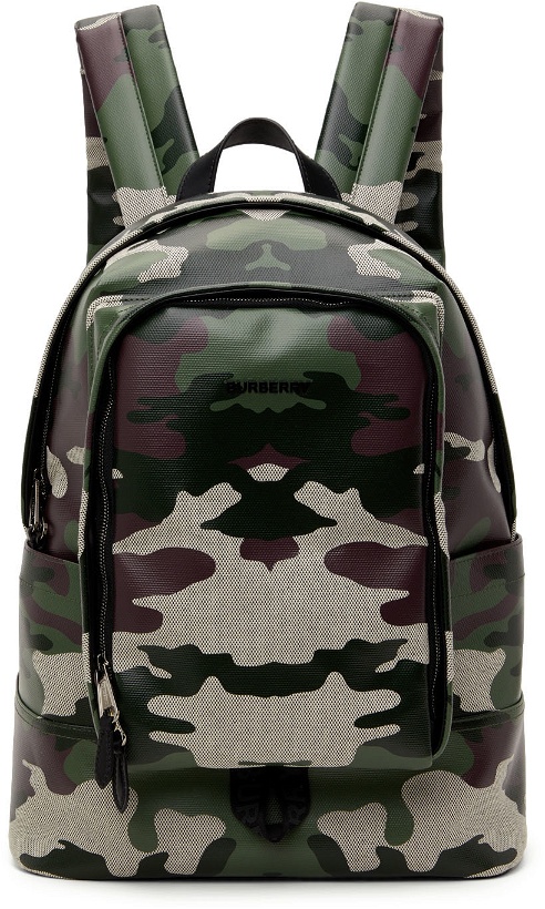 Photo: Burberry Green Camo Canvas Backpack