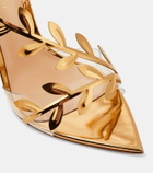 Gianvito Rossi Metallic leather pumps