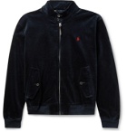 Polo Ralph Lauren - Logo-Embroidered Cotton-Blend Corduroy Harrington Jacket - Blue