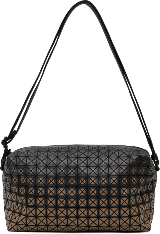 Photo: BAO BAO ISSEY MIYAKE Black & Brown Saddle Bag