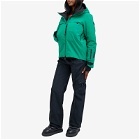 Moncler Grenoble Women's Chanavey Hooded Ski Jacket in Green