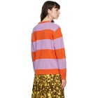 Marc Jacobs Orange and Purple Heaven by Marc Jacobs Striped Crazy Daisy Sweater