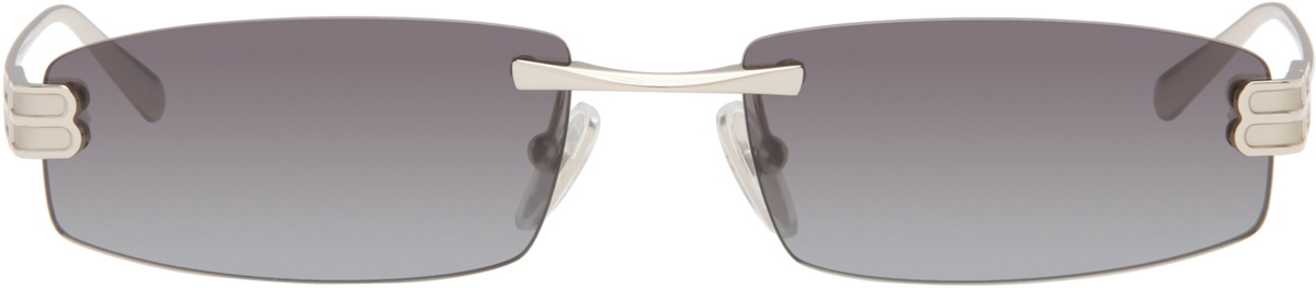 Balenciaga Silver 'Gossip Everyday' Sunglasses