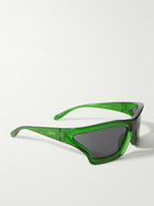 LOEWE - Paula's Ibiza Sporty Mask Oversized D-Frame Acetate Wrap-Around Sunglasses