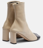 Christen Tabi 75 leather ankle boots