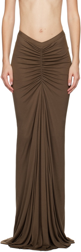 Photo: Rick Owens Lilies Taupe Porterville Poppy Maxi Skirt