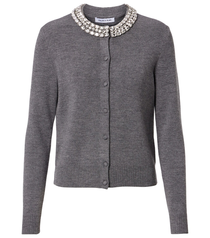 Photo: Veronica Beard Daro embellished wool cardigan