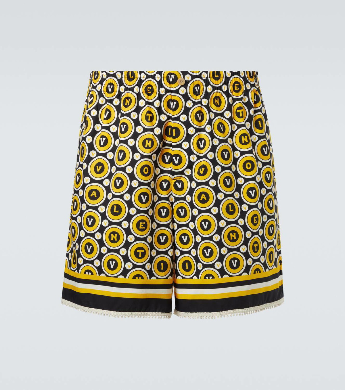 ショートパンツ VALENTINO GARAVANI White Cotton Blend Shorts Valentino Printed cotton poplin shorts Valentino